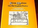 KEMP MALONE ON OLD ENGLISH POETRY..VINYL LP EX CAEDMON USA 1973 STEREO TC1424