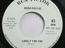 Country Nm  45 Maria Dallas - Lonely For You / Ambush On Rca Victor