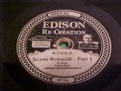 EDISON 10 In. RECORD #82169 SERGEI RACHMANINOFF SECOND RHAPSODIE PART 1 & 2 VG