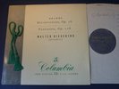 BRAHMS - KLAVIERSTUCKE Op.76 etc LP, Walter Gieseking, COLUMBIA 33CX 1255