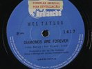 MEL TAYLOR: Bondolero / Diamonds Are Forever 45 (Brazil, 33rpm, promo tol)