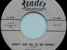 TROJANS .. Alone In This World/ Don't Ask Me .. Orig. 45 on TENDER 517 .. RARE