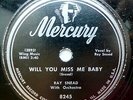 RAY SNEAD jump blues 78 WILL YOU MISS ME BABY on MERCURY b/w Married Woman TB107
