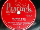 WILLIE MAE Big Mama THORNTON r&b 78 HOUND DOG   NIGHT MARE vg cond Peacock TB116
