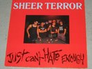 SHEER TERROR Just Can't Hate Enough LP Original HARDCORE Punk CBGB NYHC RARE