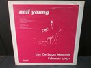 NEIL YOUNG Live on Sugar Mountain February 1, 1971 LP Los Angeles Music Center