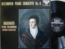 BEETHOVEN Klavierkonzert Nr. 4 - BACKHAUS - SCHMIDT-Isserstedt - SXL 2010