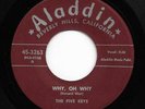 Doo Wop R&B 45 FIVE KEYS Why, Oh Why/My Love Aladdin HEAR