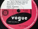78 rpm - THE GERRY MULLIGAN QUARTET - CHET BAKER - Funny Valentine-VOGUE V 2159