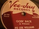 Rare1956 Classic Blues Blowout Po' Joe (Big Joe) Williams on Vee-Jay# 227
