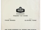 LXT 5346 MICROGROOVE FREQUENCY TEST RECORD technical UK decca SILVER MONO FD LP