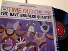 1959 JAZZ The DAVE BRUBECK Quartet TIME OUT lp 1960's CS 6 eye SHRINK PLAYS EX