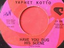 Psych Funk Jazz 45/ Yaphet Kottto 