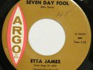 ETTA JAMES Seven Day Fool ARGO 45 original 1961 R&B soul 7” HEAR