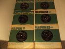 'The Beatles' 6 x 45 rpm Singles, Parlophone Label & Sleeves VGC