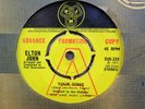 RARE ELTON JOHN YOUR SONG / INTO THE OLD OG UK DJM RECORDS 7