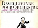RAVEL CLUYTENS 3LP ALBUM 1/2/3/ SAXF231/CCA934/CCA933 VG++/VG+ All Dowel Spine
