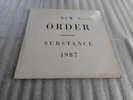 New Order  ' Substance 1987 ' Double Vinyl Album Factory Records