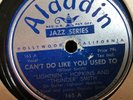 LIGHTIN HOPKINS & THUNDER SMITH ALADDIN 165 BLUES 78 RPM E/V+