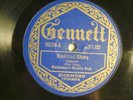 78 : GENNETT 9039-HARRY RADERMAN/ SAXI HOLSWORTH-RAILROAD BLUES/ BOW WOW   E