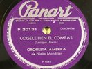 Cuban 78 Panart ORQUESTA AMERICA de NINON MONDEJAR Constancia cha cha cha CUBA