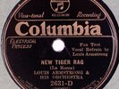 LOUIS ARMSTRONG: New Tiger Rag COLUMBIA 2631-D Electric Viva-Tonal Jazz 78 E-