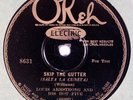 LOUIS ARMSTRONG & HIS HOT FIVE: Skip the Gutter OKEH 8631 Jazz Electric 78 E-