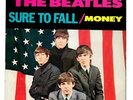 The Beatles US 45 PRO-1104 Sure To Fall / Money w/ Picture Sleeve Blue Vinyl