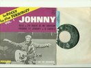 JOHNNY HALLYDAY EP 45T LANGUETTE PAPIER GRANULE ETAT NEUF