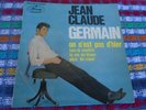 TRES RARE EP JEAN CLAUDE GERMAIN AVEC PHOTO DE HALLYDAY AU DOS BIEM FRANCE