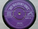 ELVIS PRESLEY - ' PARALYZED '  (1957) SILVER HMV POP 378