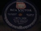 ELVIS PRESLEY 1961  “I Gotta Know/Are You Lonesome Tonight?” 78 RPM 10” BRAZIL