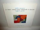 ANDRE NAVARRA RUGGERO GERLIN . LP . Bach Sonates pour Violoncelle et Clavecin
