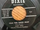 Indiana Primitive Country 45 Janet Terry - Your Two Timing Heart HEAR  Dixie