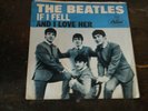Beatles IF I FELL PICTURE SLEEVE & 45 record EX sleeve VG PLUS record