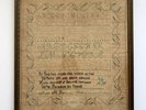 1833 Mary M Prentiss New York Sampler American Folk Art Antique