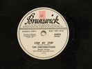 The Cincinnatians 78 STEP BY STEP bw UPPER GARDEN Brunswick VG+ gospel doo wop