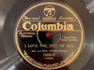 COLUMBIA 15259-D Mr. and Mrs. Hugh Cross 78rpm I Love You Best of All