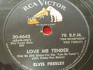 ELVIS PRESLEY 78 rpm RCA VICTOR 20-6643 rock n roll VV+