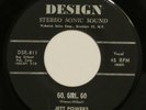 JETT POWERS Go Girl Go DESIGN / Teenage Quarrel 45 rockabilly 1958 original HEAR