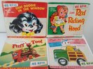 Four 1953 Peter Pan Childrens 45rpm Records - Cottontail, Doggie in the Window