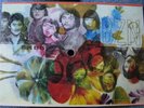 BZN postcard disc 4 inch BLUE EYES rare ANNY SCHILDER one-of-a-kind