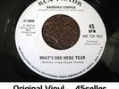 ? BARBARA COOPER promo 'What's One More Tear' Original NM+COVER Northern Soul 45