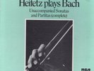 Heifetz Plays Bach. RCA Red Seal 3 Record Set LM6105. Unaccompanied Sona N Mint