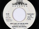 Northern Soul 45 - Barbara & Brenda - Don't Wait Up For Me Mama - Dynamo - mp3
