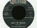 THE ISLEY BROTHERS Don't Be Jealous on Cindy R&B Doo Wop 45 Hear