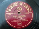 RARE ED1 78rpm  EX++ FRANCE DARIUS MILHAUD DESORMIERE LE CHANT DU MONDE 516