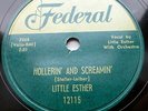 LITTLE ESTHER blues 78 HOLLERIN and SCREAMIN b/w TURN THE LAMPS DOWN LOW  TB1119