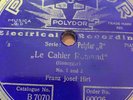 Rare 78 rpm Piano Franz Josef Hirt plays Honegger (Berlin, 1928)