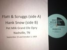 Pet Milk Grand Ole Opry / Sep 25 & Oct 2, 1959 / w Flatt & Scruggs / Hank Snow